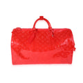 Louis Vuitton Louis Vuitton x Virgil Abloh Red Monogram PVC  Keepall Bandouliére 50