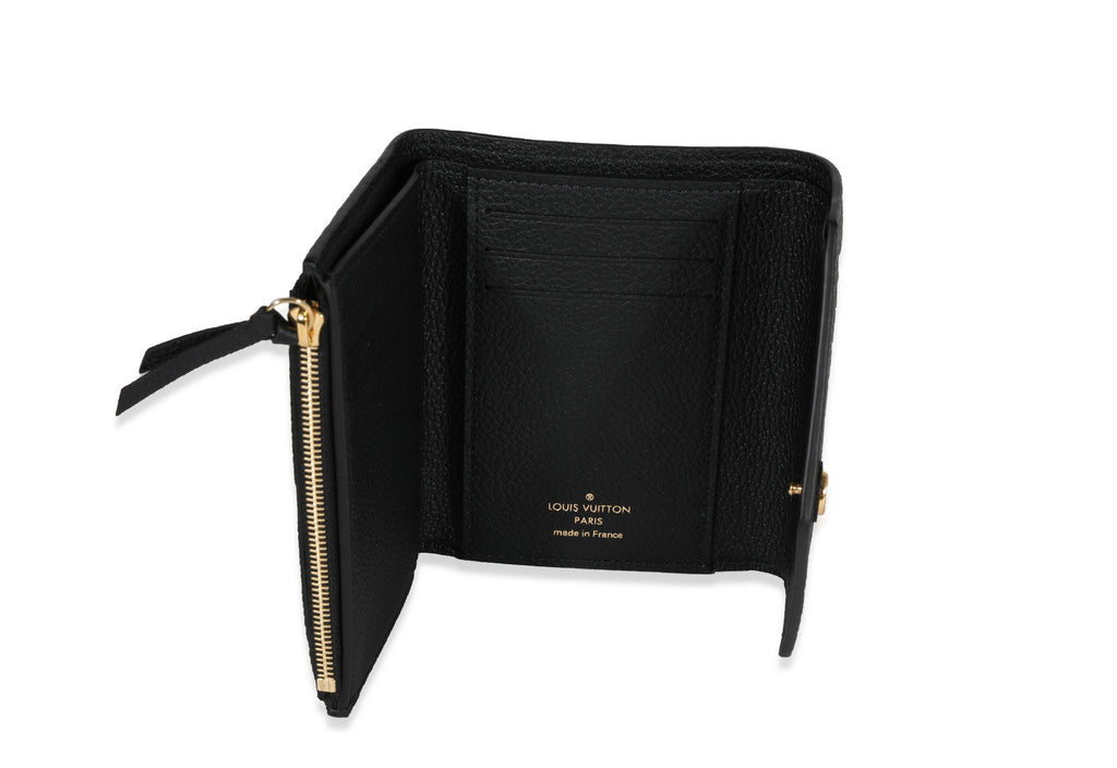 Louis Vuitton Black Monogram Empreinte Victorine Wallet