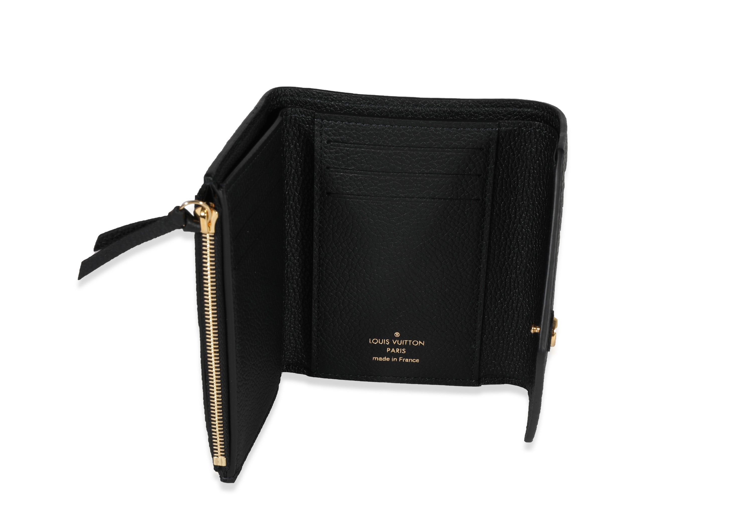 Louis Vuitton Black Monogram Empreinte Victorine Wallet