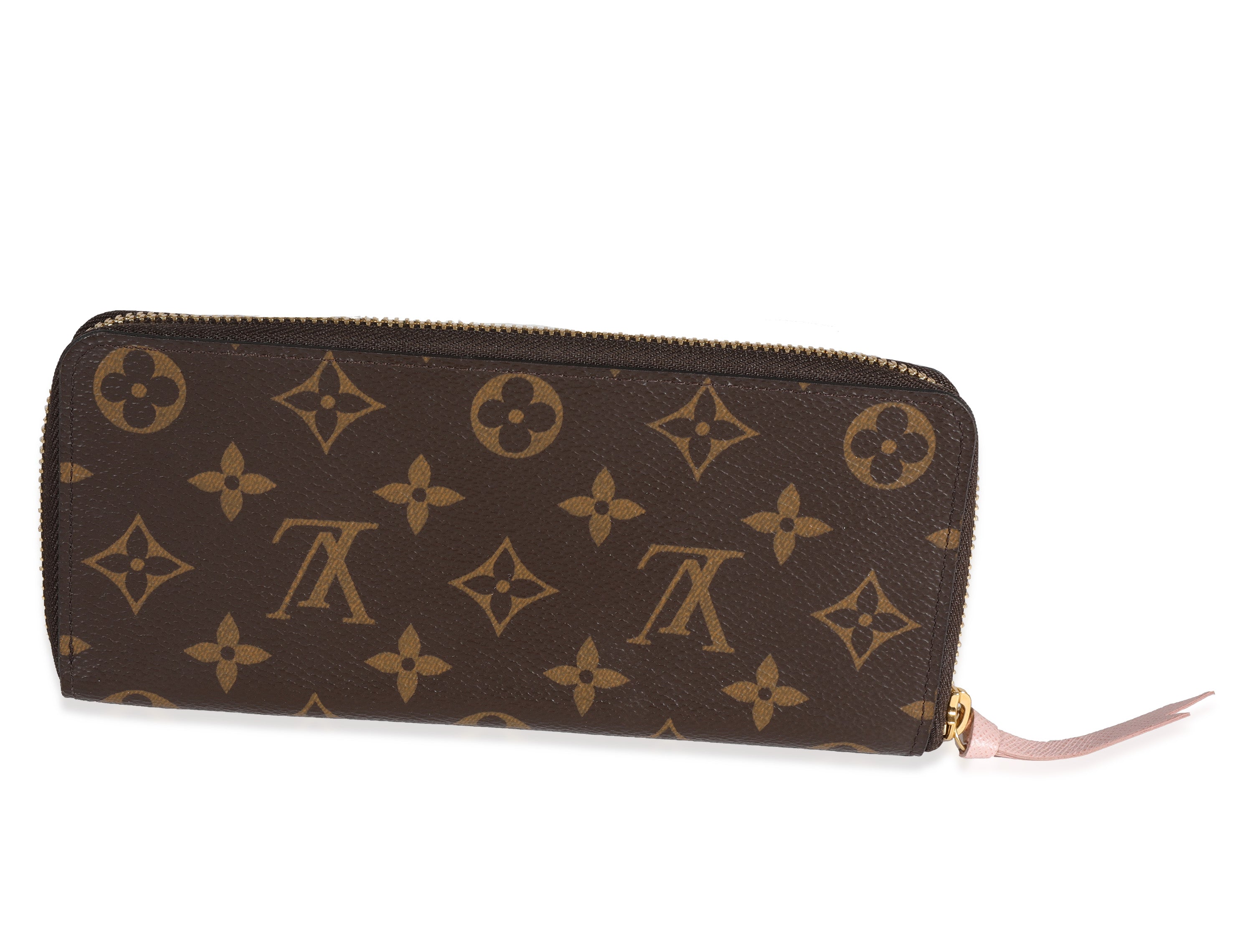 Louis Vuitton Louis Vuitton Monogram Canvas & Rose Ballerine Clémence Wallet
