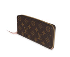 Louis Vuitton Louis Vuitton Monogram Canvas & Rose Ballerine Clémence Wallet