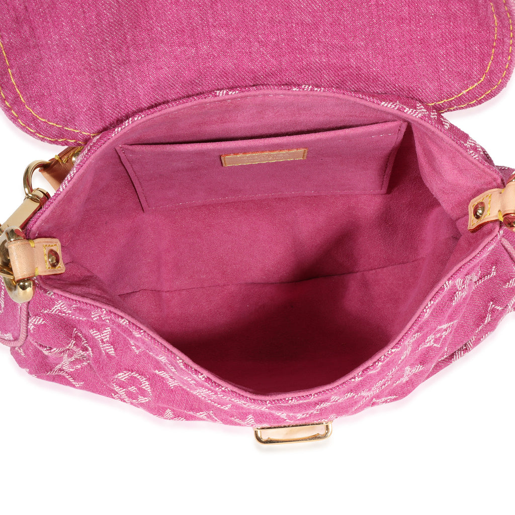 Louis Vuitton Louis Vuitton Pink Monogram Denim Pleaty Bag