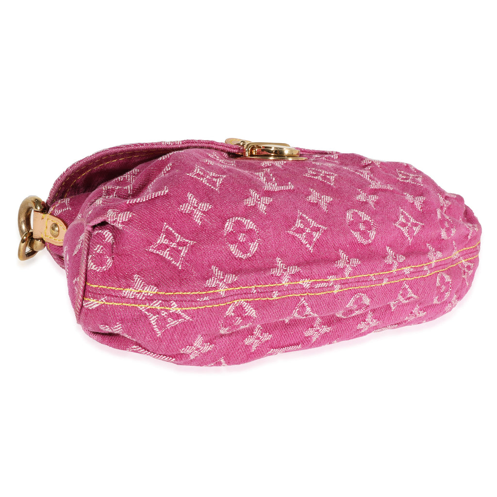 Louis Vuitton Louis Vuitton Pink Monogram Denim Pleaty Bag