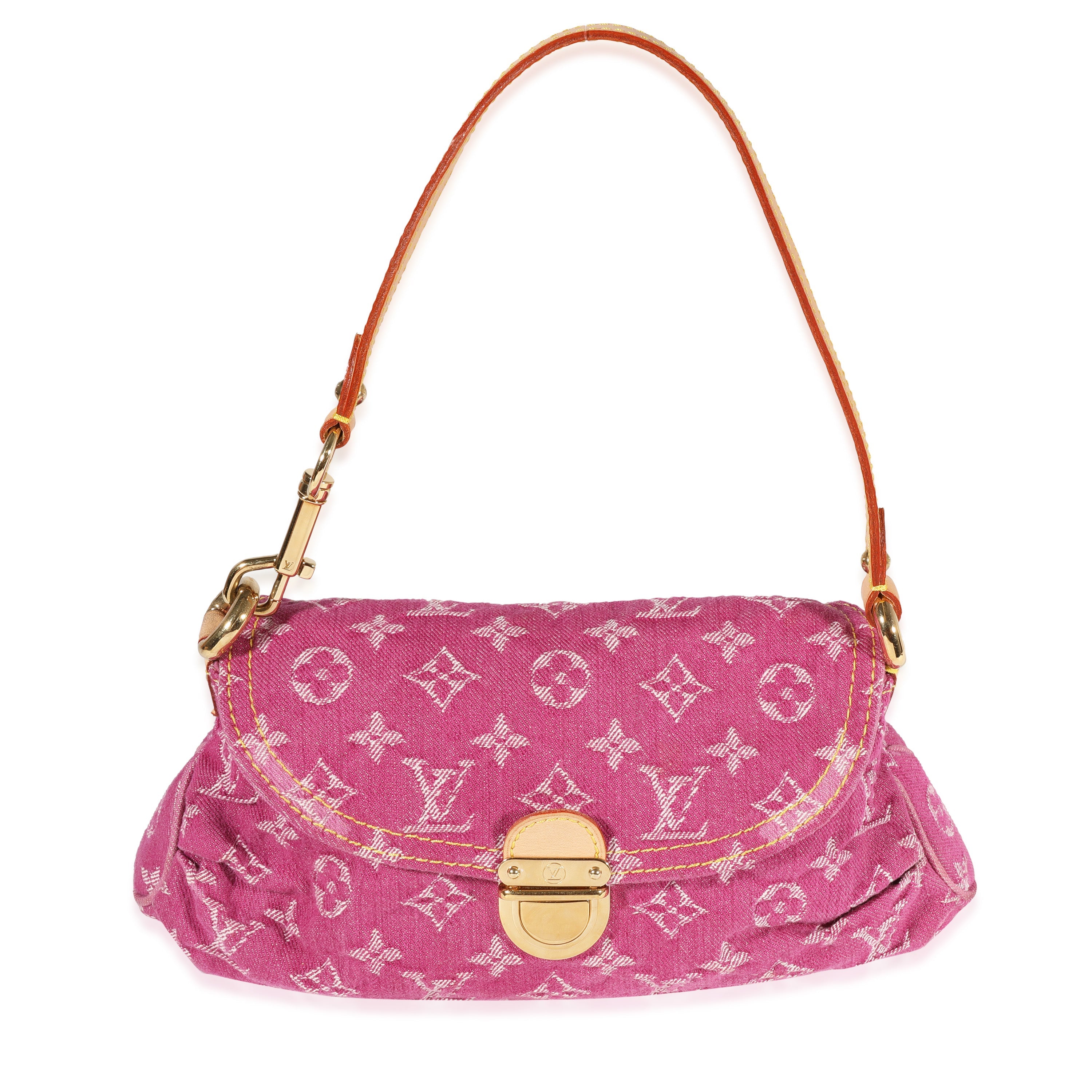 Louis Vuitton Louis Vuitton Pink Monogram Denim Pleaty Bag