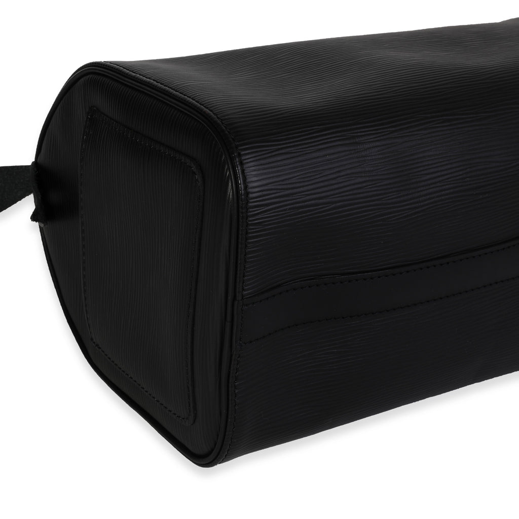 Louis Vuitton Louis Vuitton Black Epi Leather Speedy 25