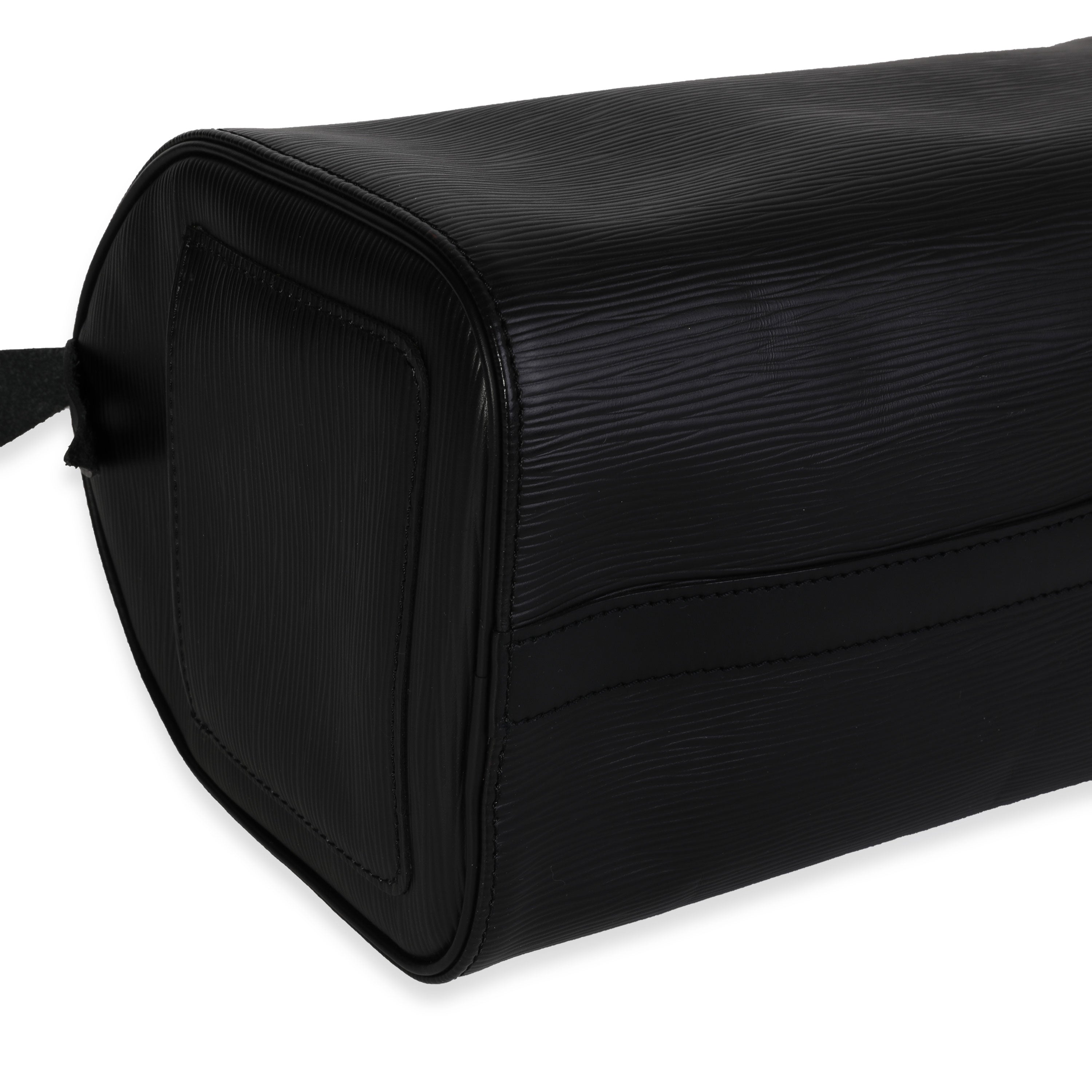Louis Vuitton Louis Vuitton Black Epi Leather Speedy 25