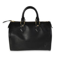 Louis Vuitton Louis Vuitton Black Epi Leather Speedy 25