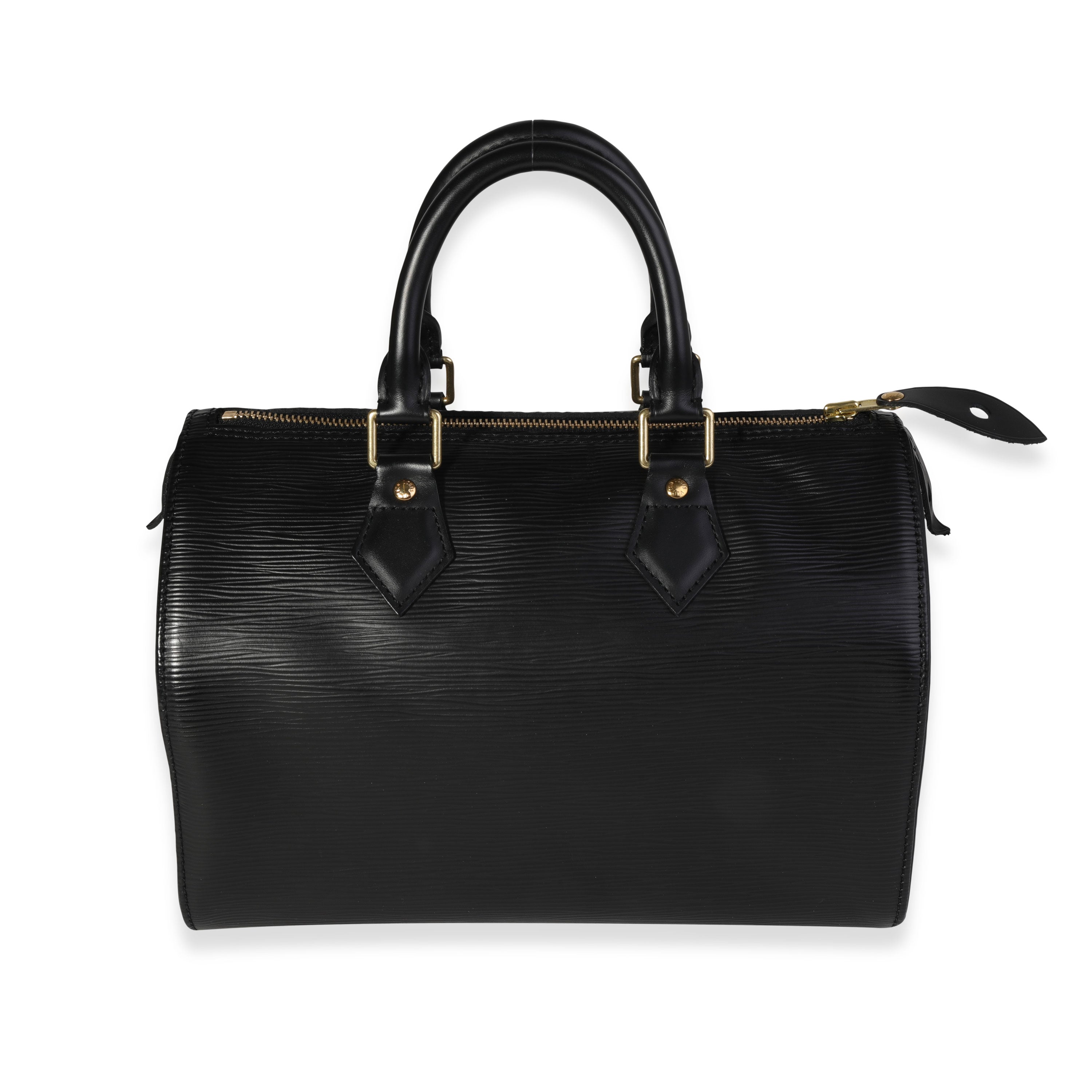 Louis Vuitton Louis Vuitton Black Epi Leather Speedy 25