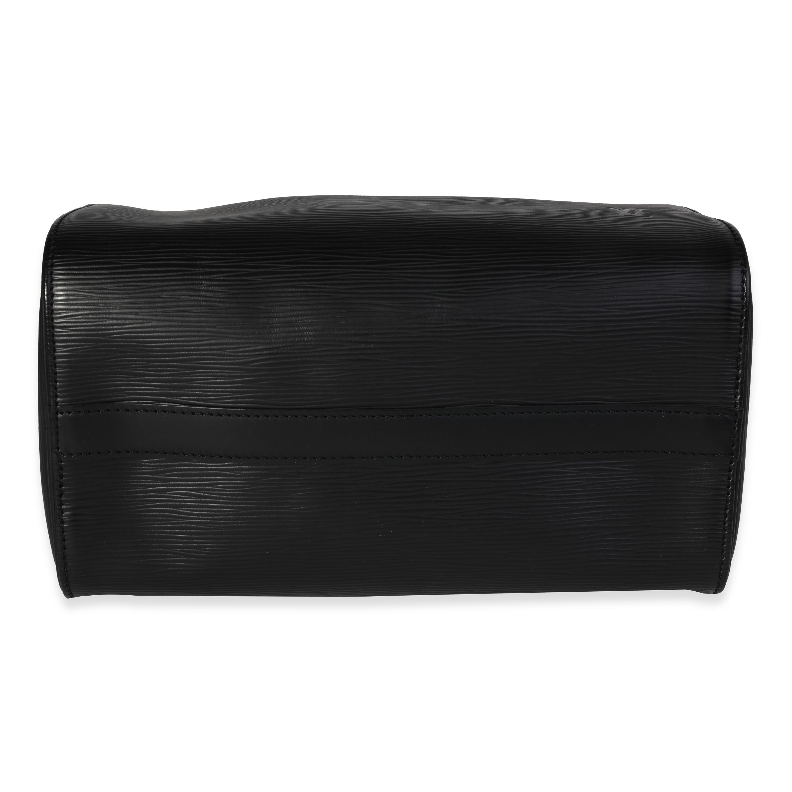 Louis Vuitton Louis Vuitton Black Epi Leather Speedy 25
