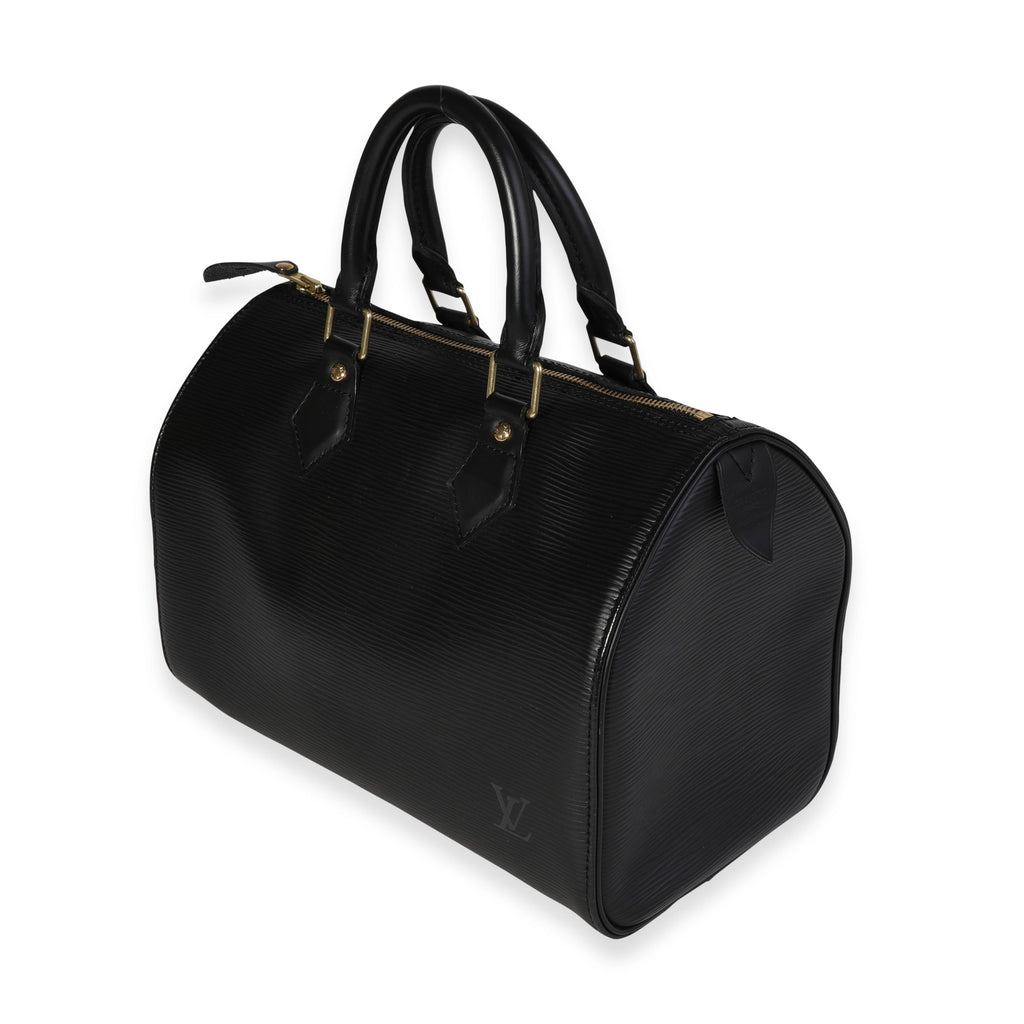 Louis Vuitton Louis Vuitton Black Epi Leather Speedy 25