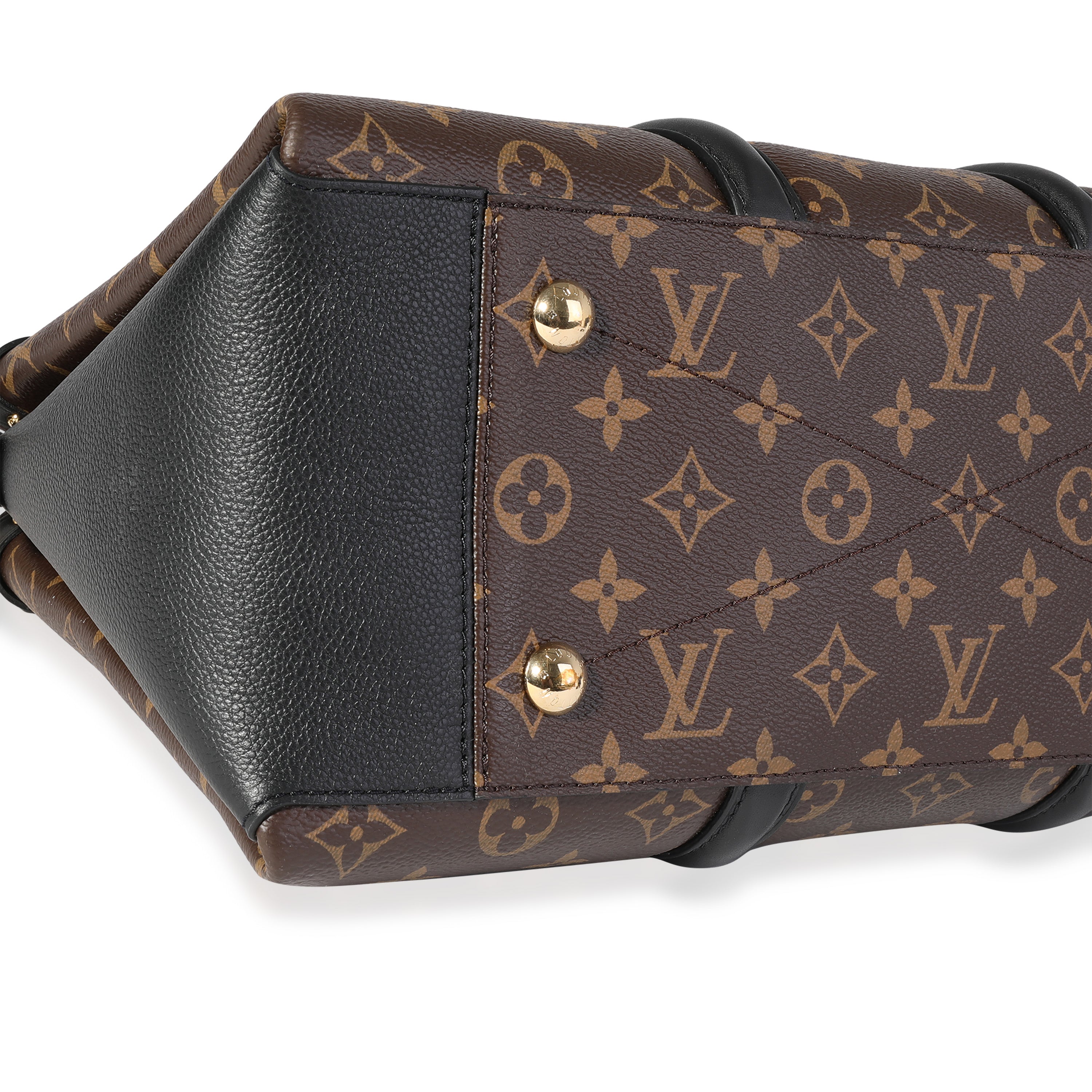 Louis Vuitton Louis Vuitton Monogram Canvas & Black Leather Soufflot MM