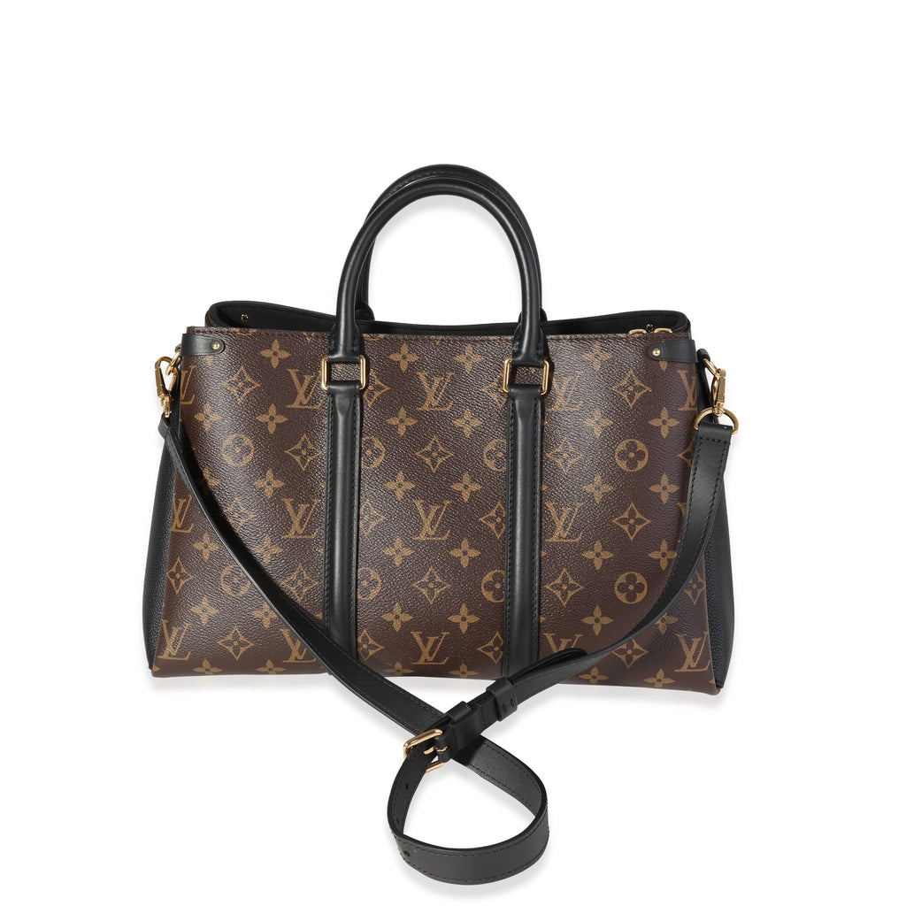 Louis Vuitton Louis Vuitton Monogram Canvas & Black Leather Soufflot MM
