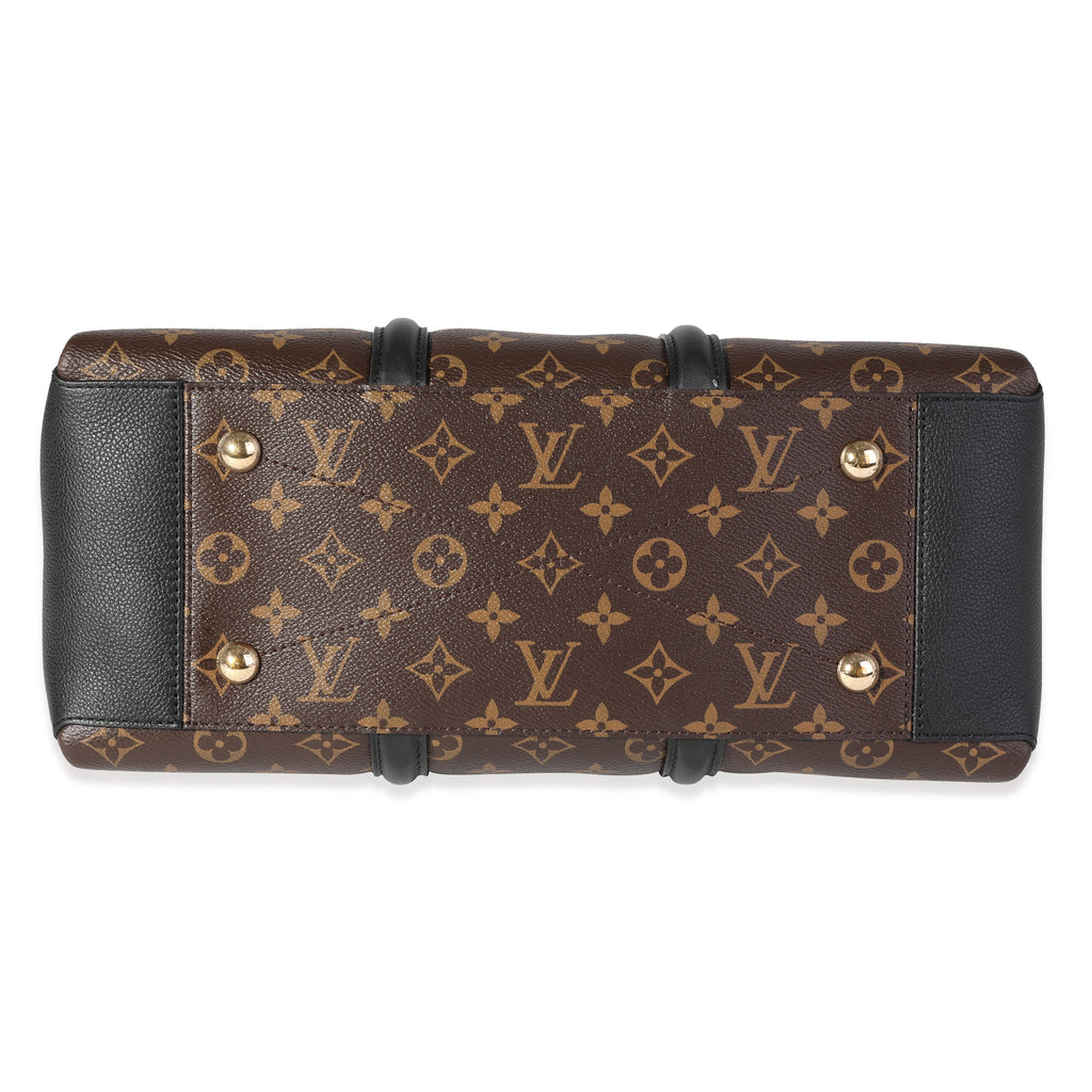 Louis Vuitton Louis Vuitton Monogram Canvas & Black Leather Soufflot MM