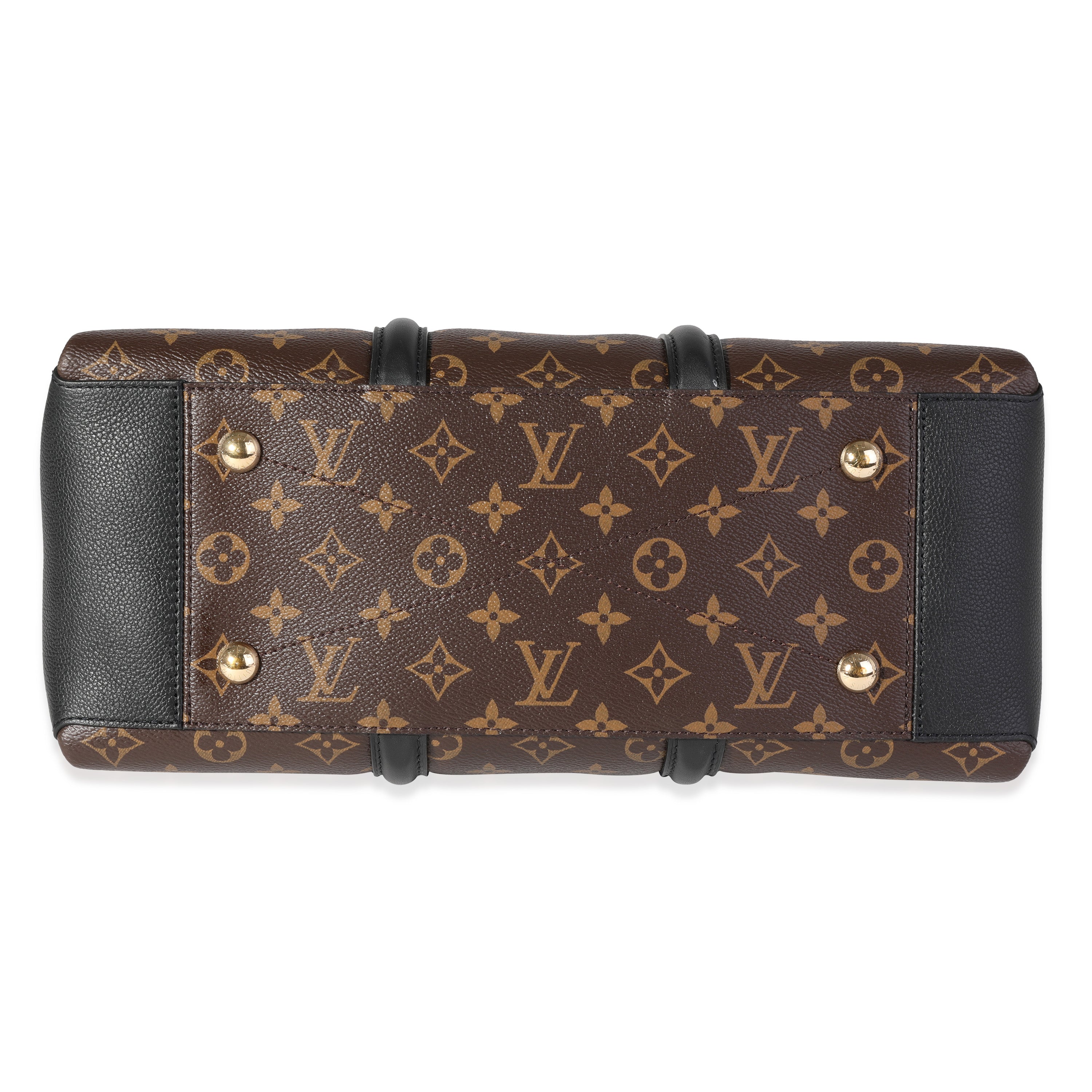 Louis Vuitton Louis Vuitton Monogram Canvas & Black Leather Soufflot MM
