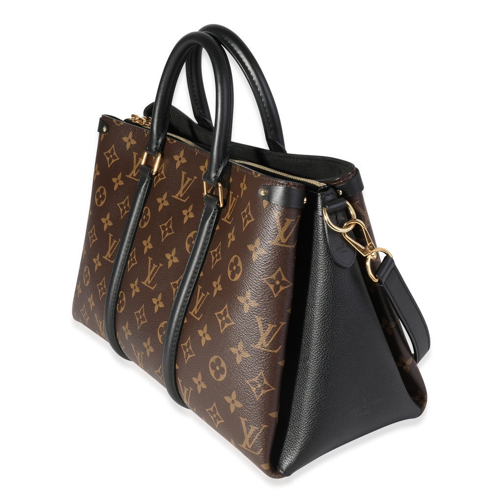 Louis Vuitton Louis Vuitton Monogram Canvas & Black Leather Soufflot MM
