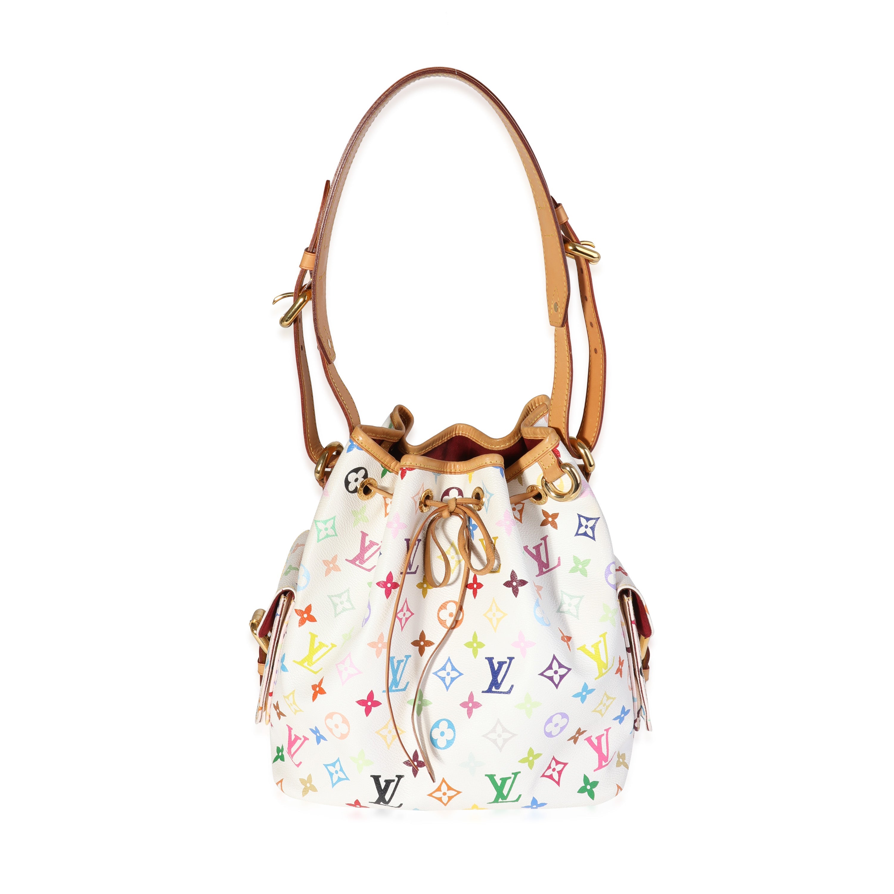 Louis Vuitton Louis Vuitton x Takashi Murakami White Monogram Multicolore Petit Noé