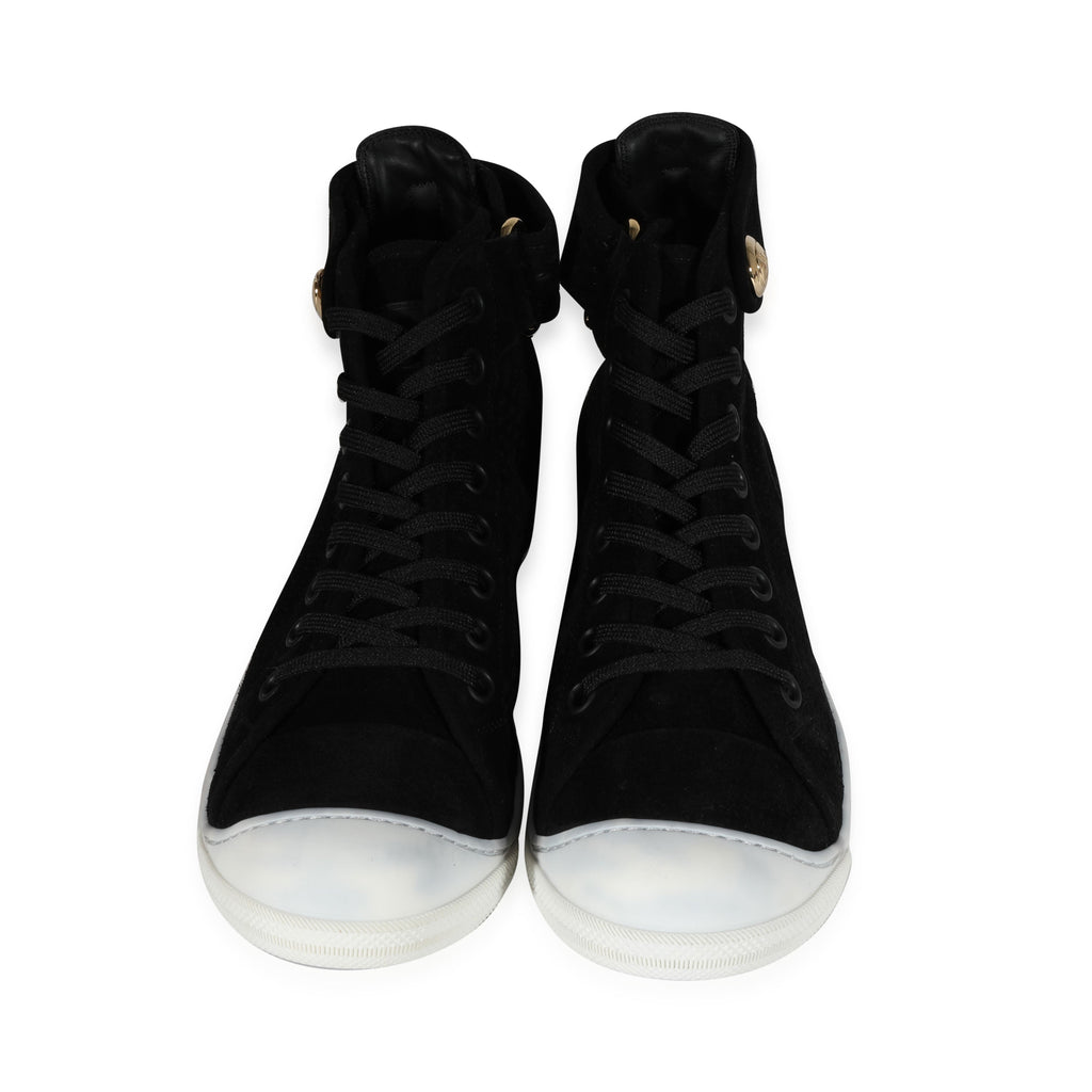 Louis Vuitton Louis Vuitton -  Louis Vuitton Wmns Suede High Black (39.5 EUR)