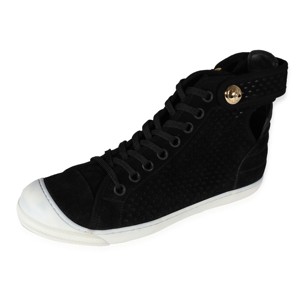 Louis Vuitton Louis Vuitton -  Louis Vuitton Wmns Suede High Black (39.5 EUR)
