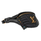 Louis Vuitton Louis Vuitton Black Quilted Leather New Wave Bumbag