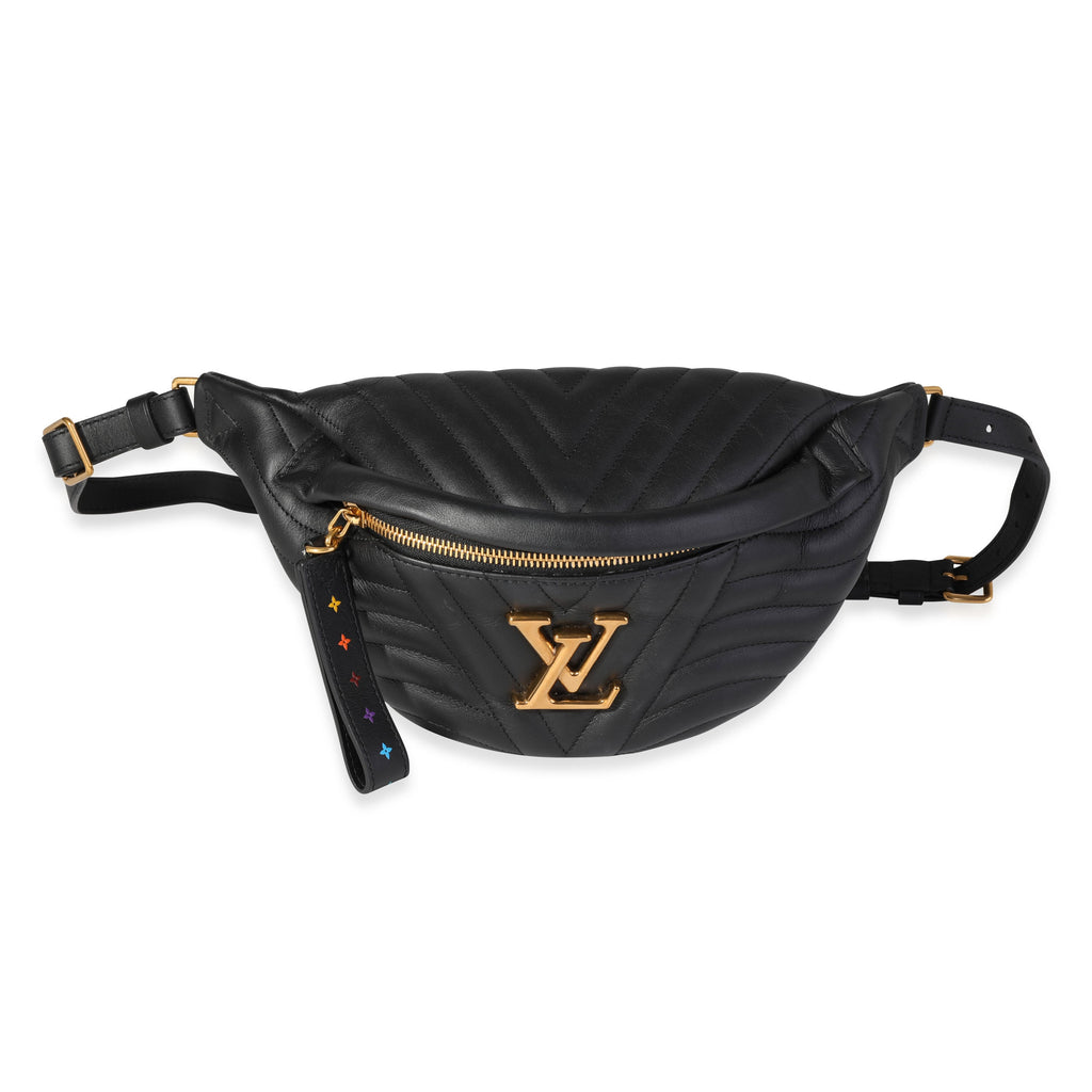 Louis Vuitton Louis Vuitton Black Quilted Leather New Wave Bumbag