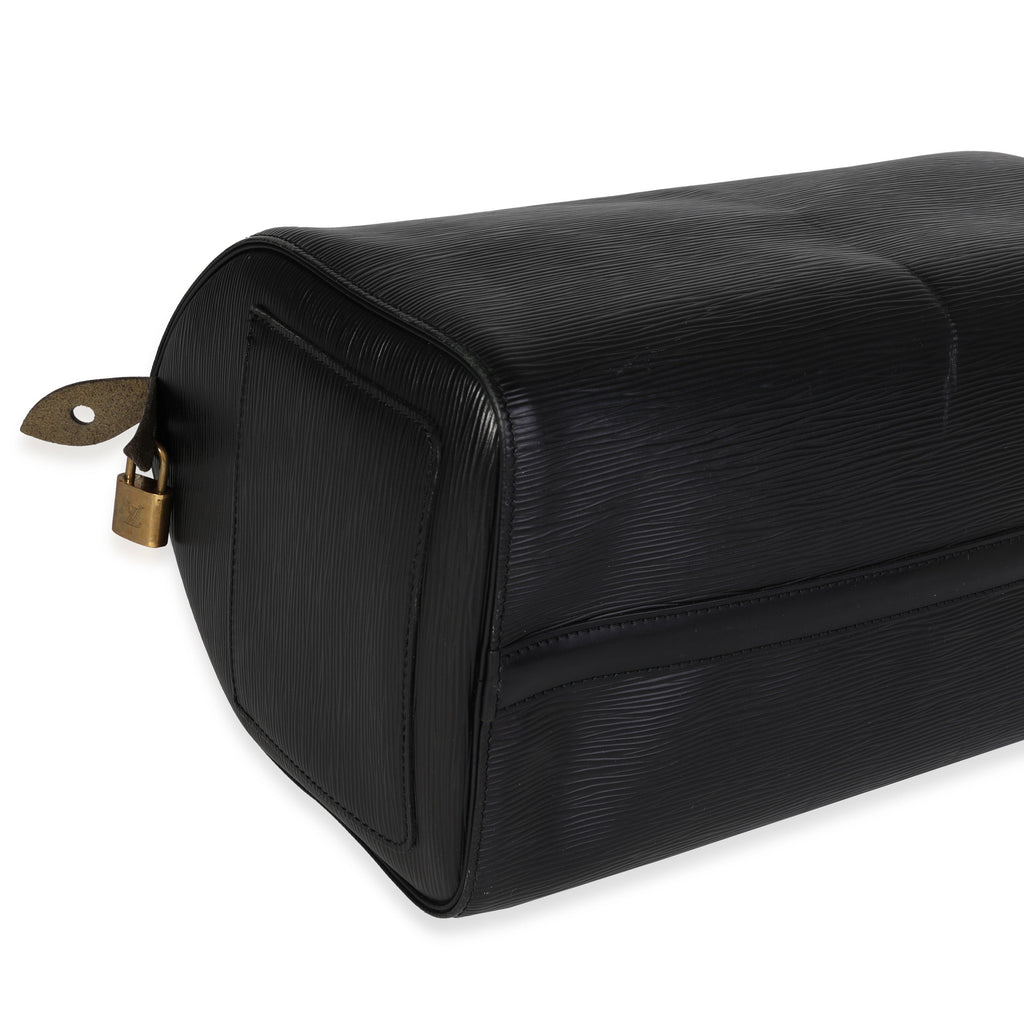 Louis Vuitton Louis Vuitton Black Epi Leather Speedy 30