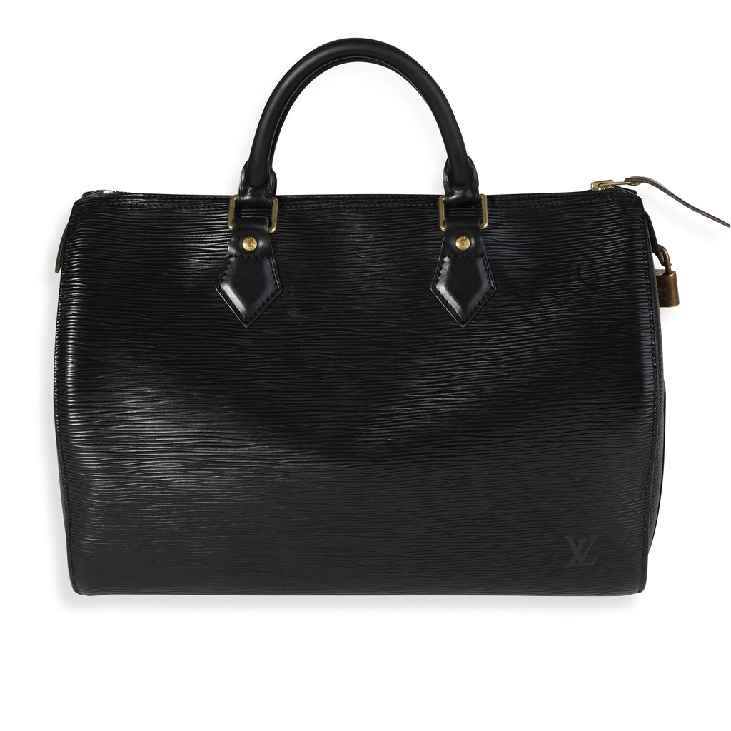 Louis Vuitton Louis Vuitton Black Epi Leather Speedy 30