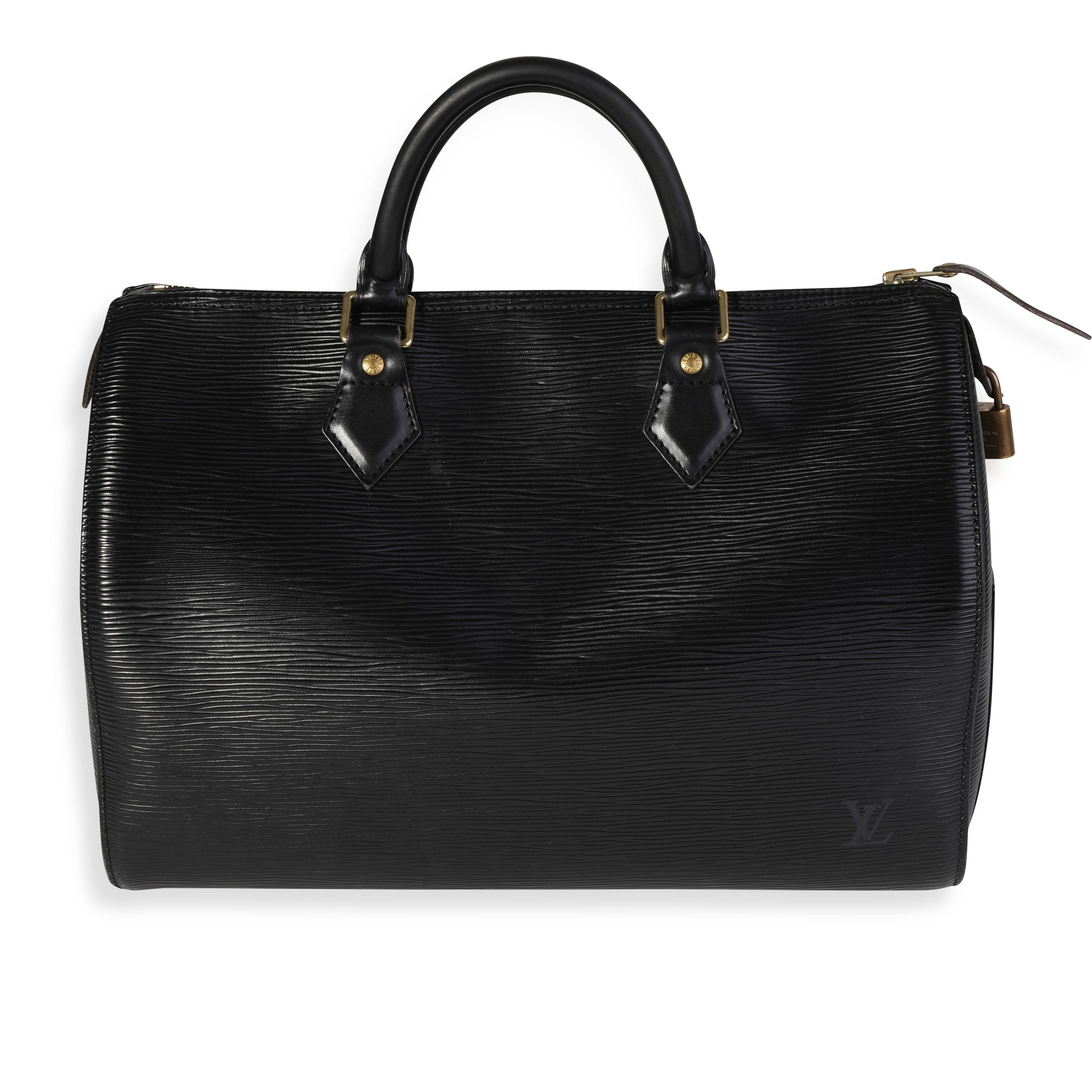 Louis Vuitton Louis Vuitton Black Epi Leather Speedy 30