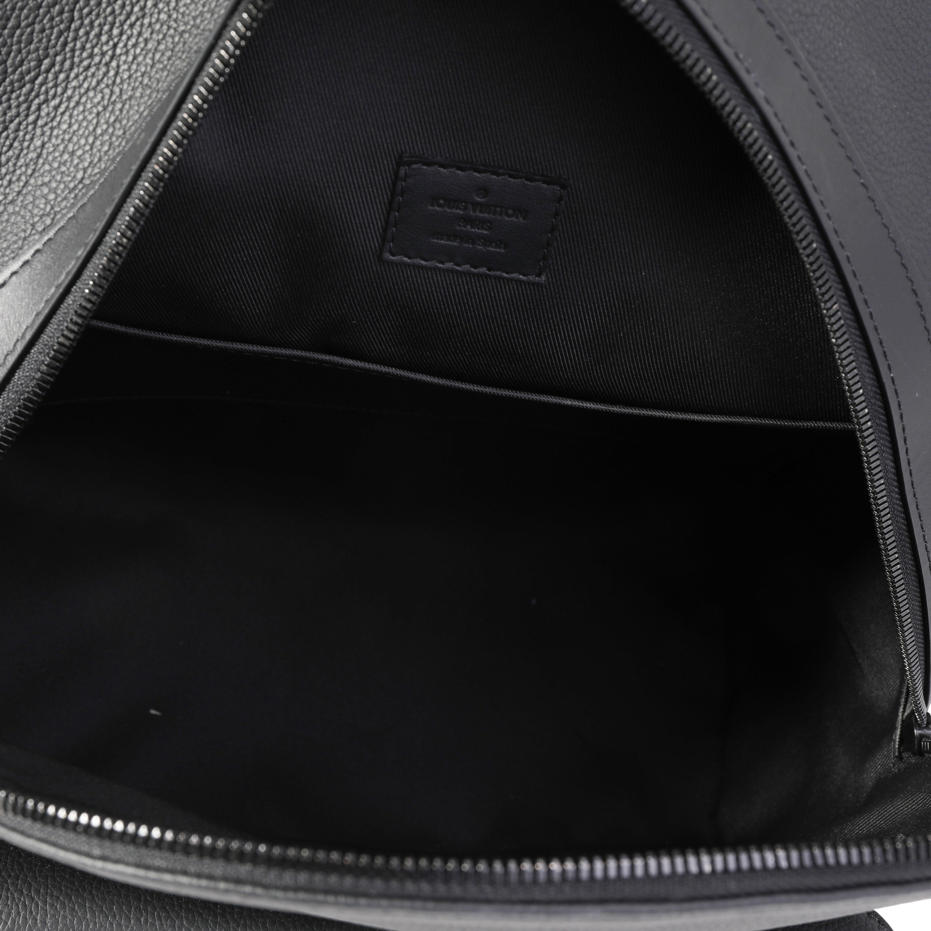 Louis Vuitton Black Aerogram Leather New Backpack