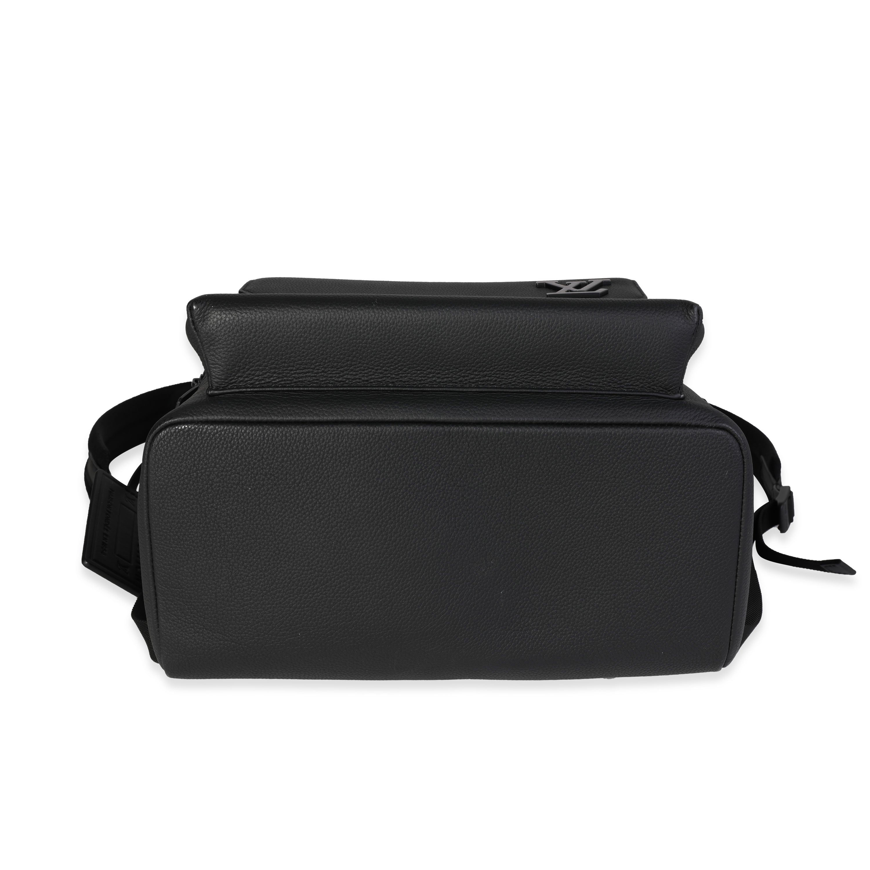 Louis Vuitton Black Aerogram Leather New Backpack