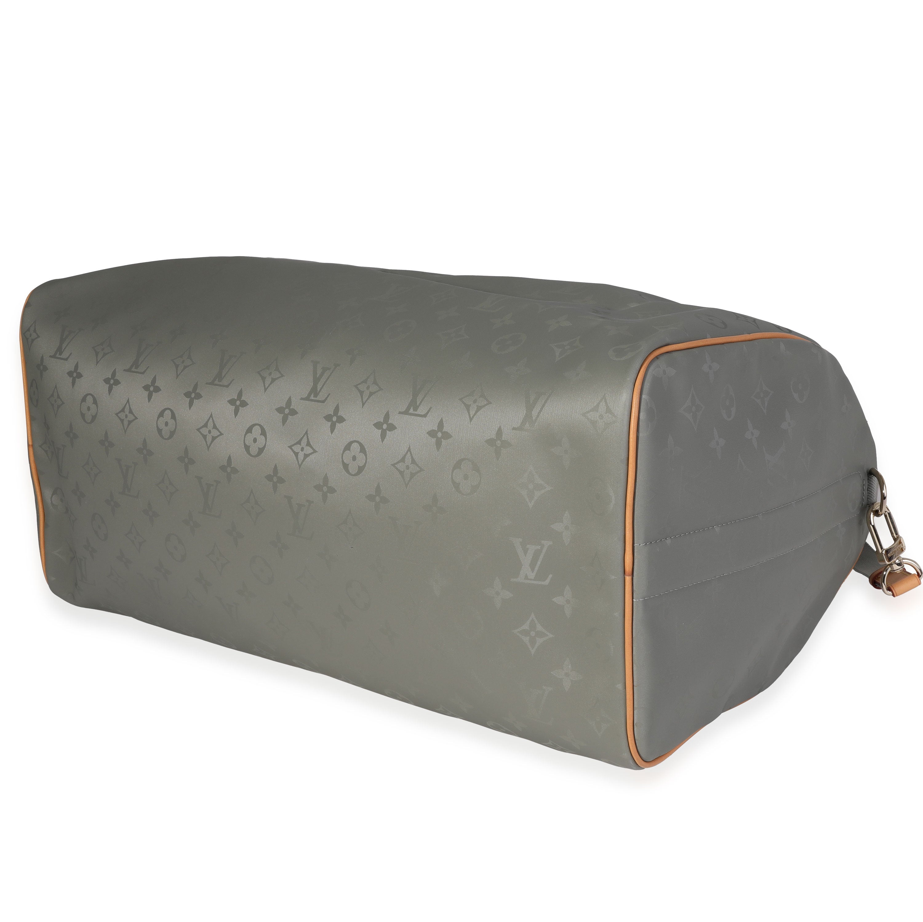 Louis Vuitton Louis Vuitton Monogram Titanium Keepall Bandoulière 50