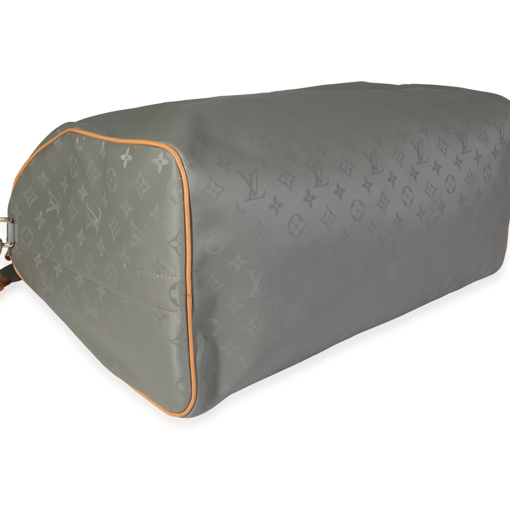 Louis Vuitton Louis Vuitton Monogram Titanium Keepall Bandoulière 50