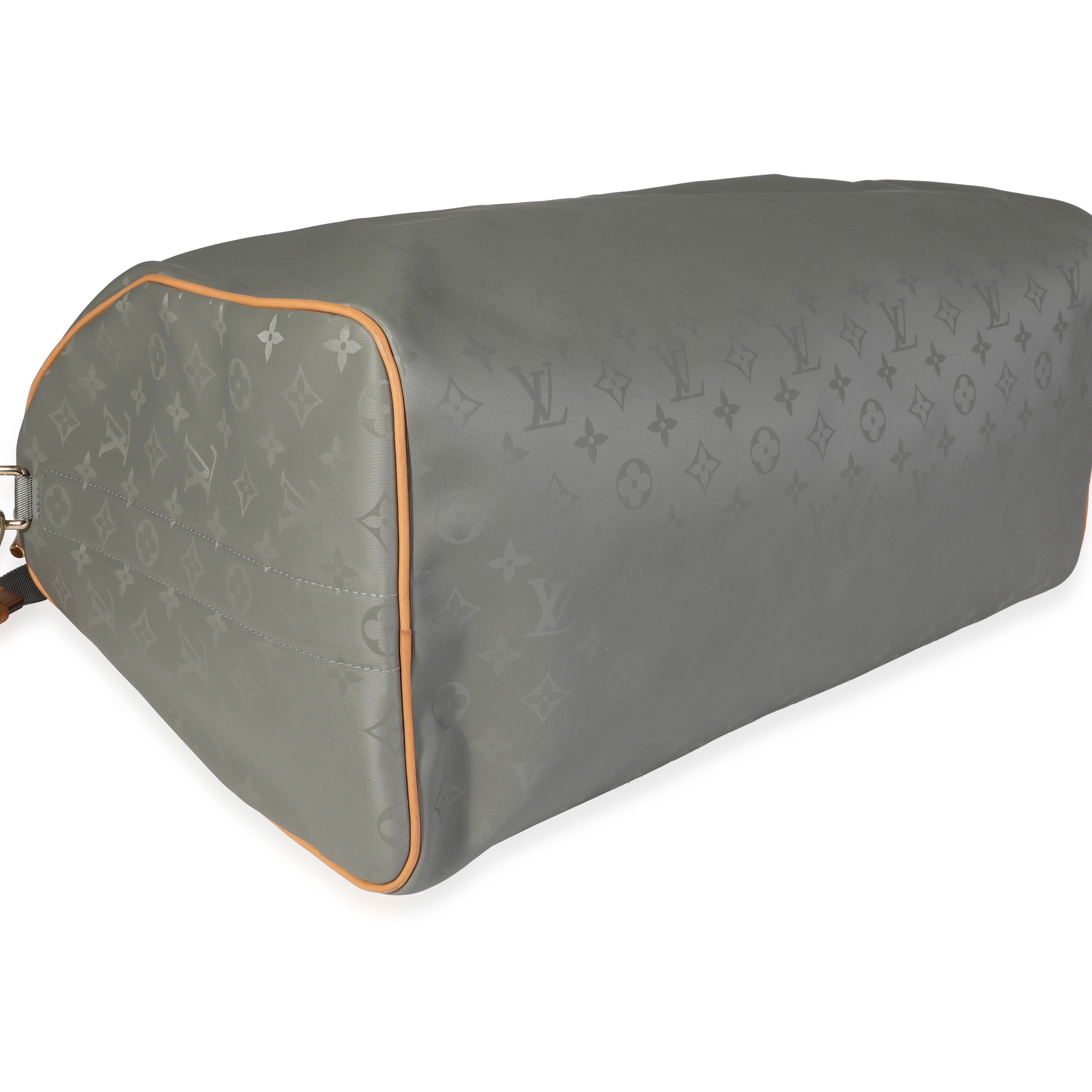 Louis Vuitton Louis Vuitton Monogram Titanium Keepall Bandoulière 50