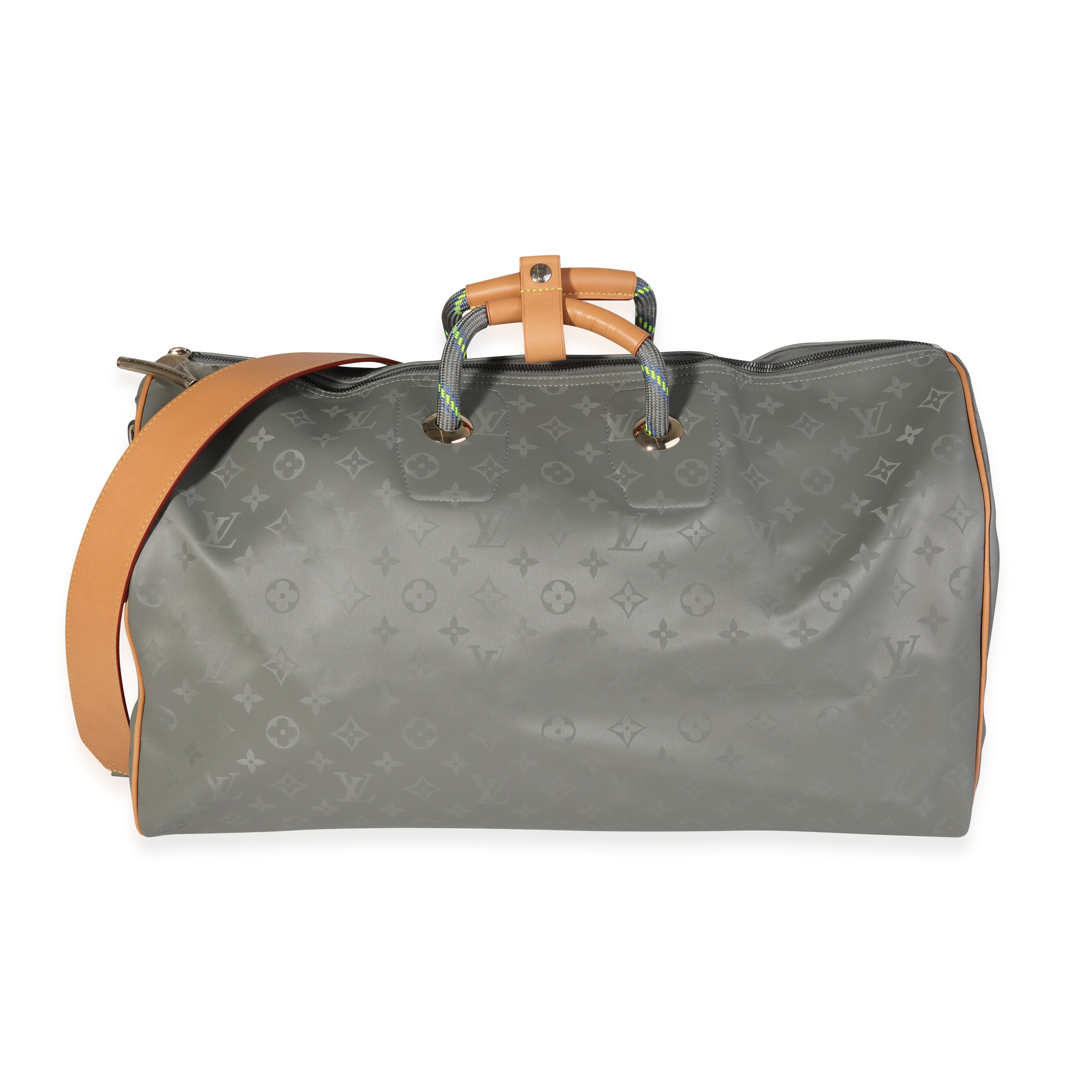 Louis Vuitton Louis Vuitton Monogram Titanium Keepall Bandoulière 50