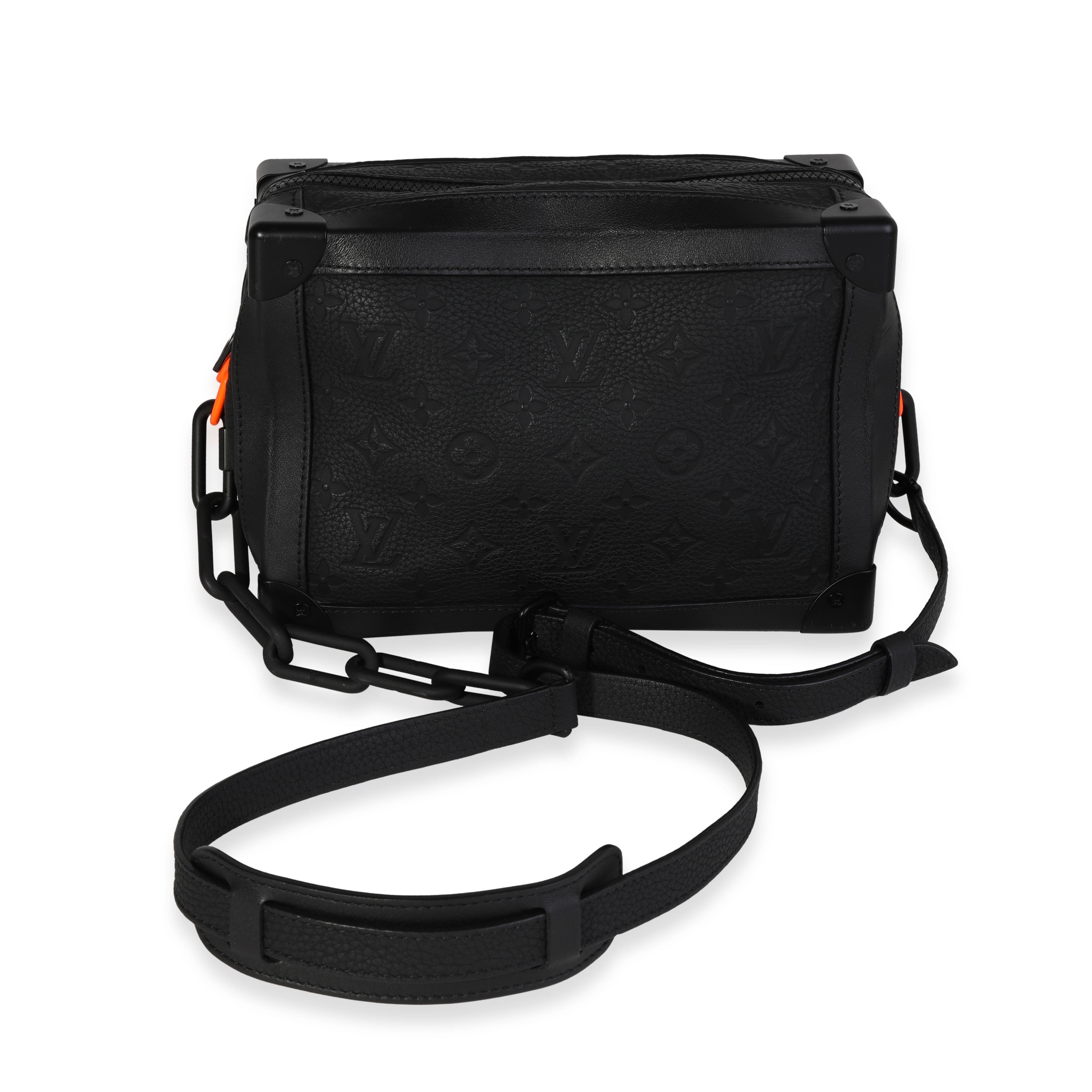 Louis Vuitton Louis Vuitton Black Monogram Taurillon Solar Ray Soft Trunk