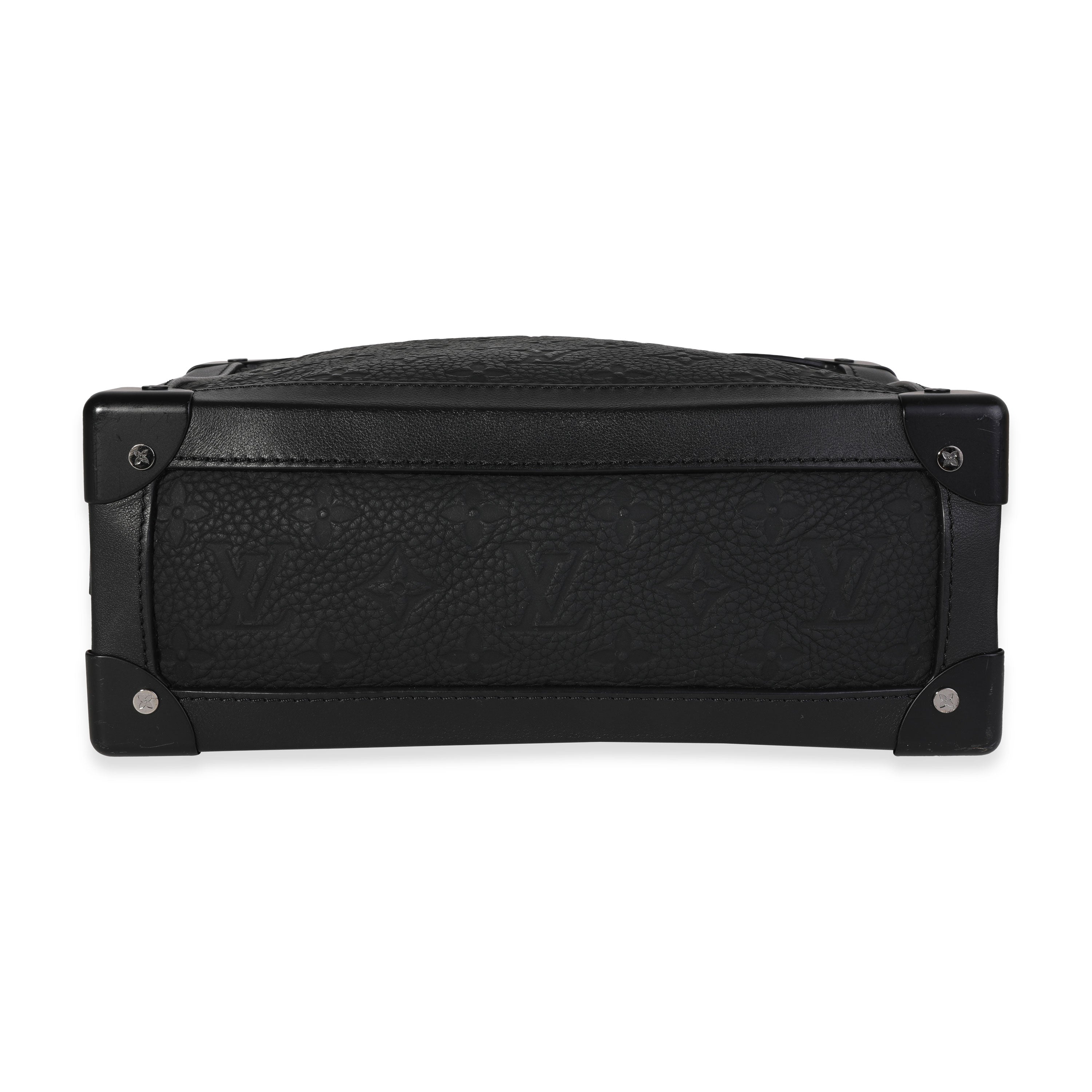 Louis Vuitton Louis Vuitton Black Monogram Taurillon Solar Ray Soft Trunk