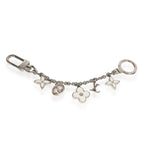 Louis Vuitton Louis Vuitton Silver & White Fleur DEpi Bag Charm & Key Holder
