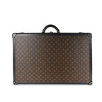 Louis Vuitton Monogram Macassar & Black Leather Alzer Trunk 70