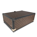 Louis Vuitton Monogram Macassar & Black Leather Alzer Trunk 60