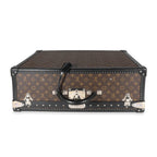 Louis Vuitton Monogram Macassar & Black Leather Alzer Trunk 60