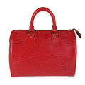 Louis Vuitton Louis Vuitton Red Epi Leather Speedy 25