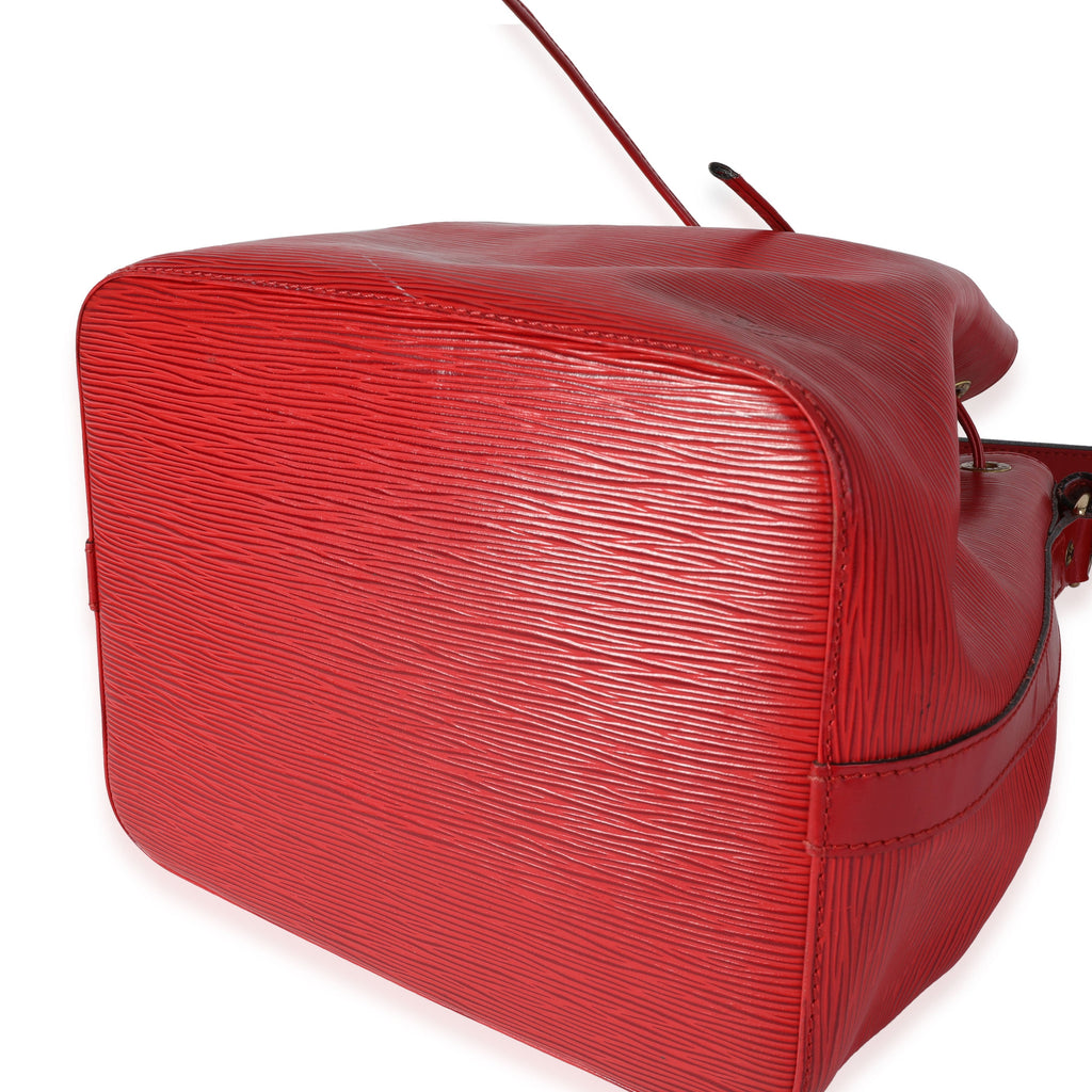 Louis Vuitton Louis Vuitton Red Epi Leather Petit Noé