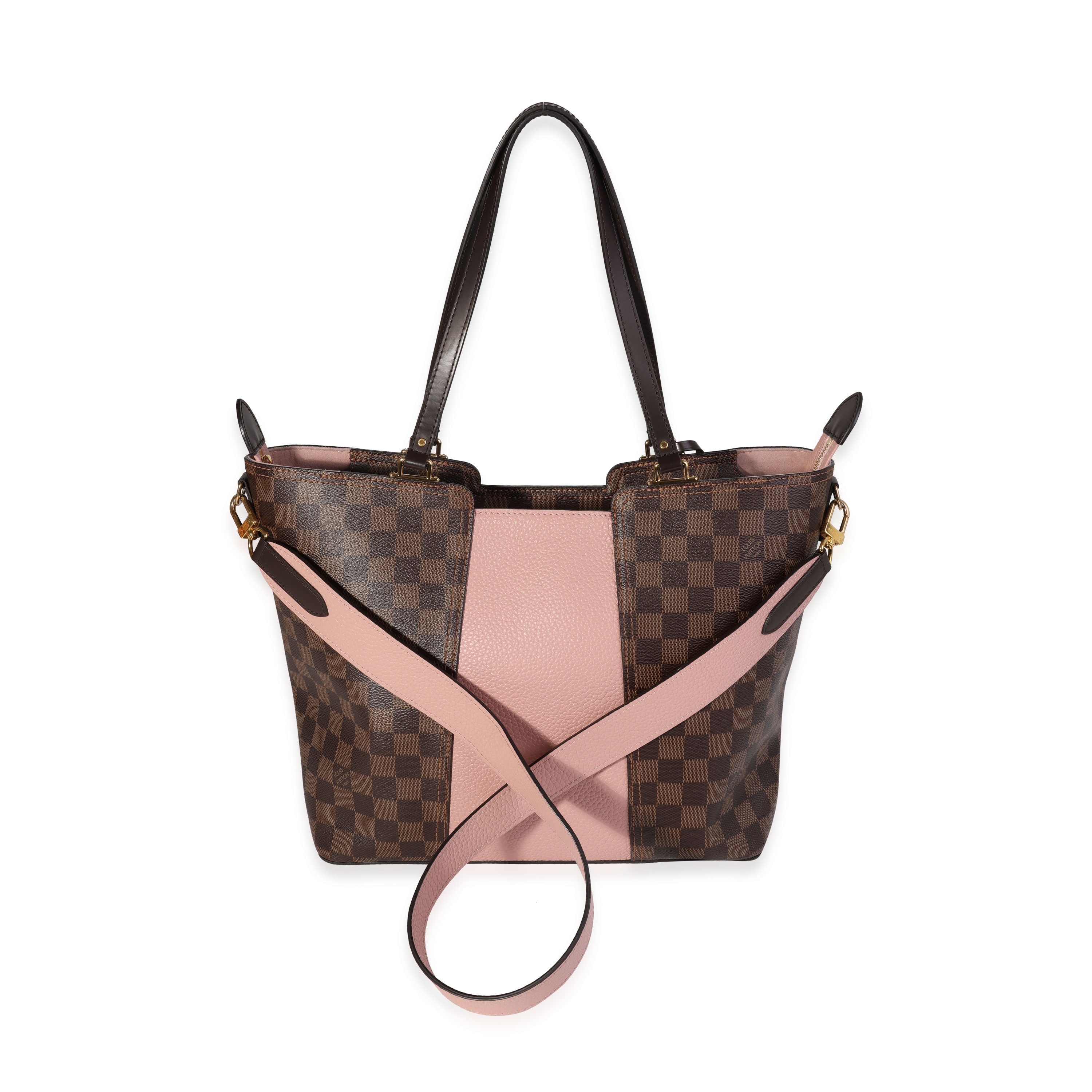 Louis Vuitton Louis Vuitton Damier Ebene & Magnolia Jersey Tote