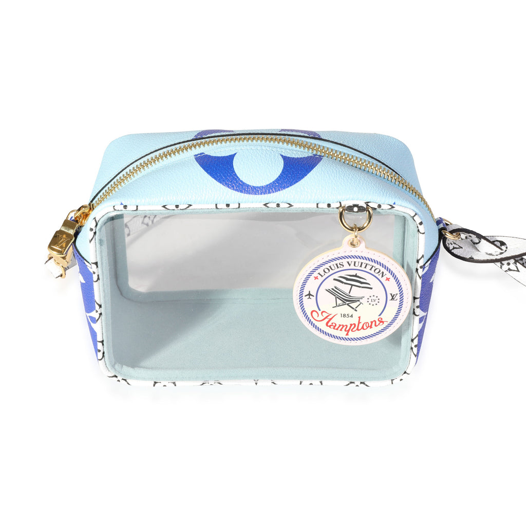 Louis Vuitton Louis Vuitton Blue Monogram Giant & PVC Hamptons Beach Pouch