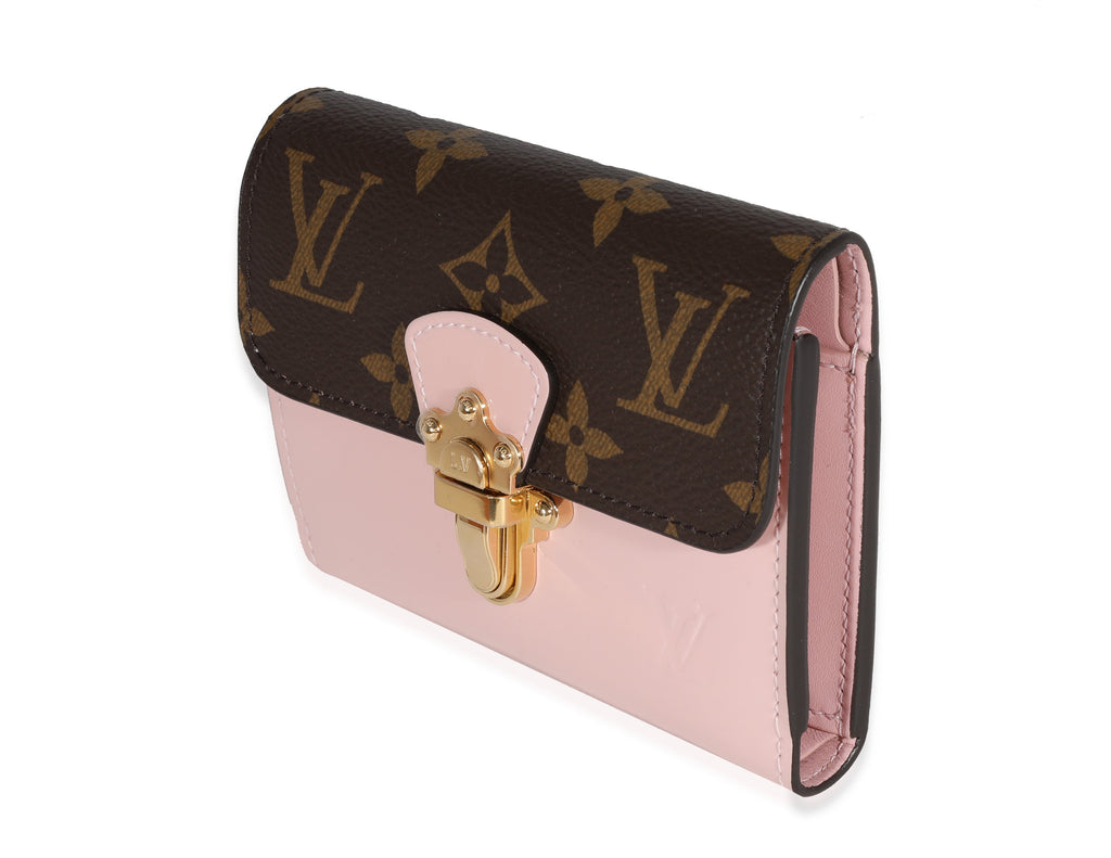 Louis Vuitton Louis Vuitton Monogram Canvas & Rose Ballerine Vernis Cherrywood Wallet