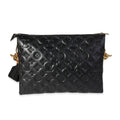 Louis Vuitton Louis Vuitton Black Embossed Lambskin Coussin MM