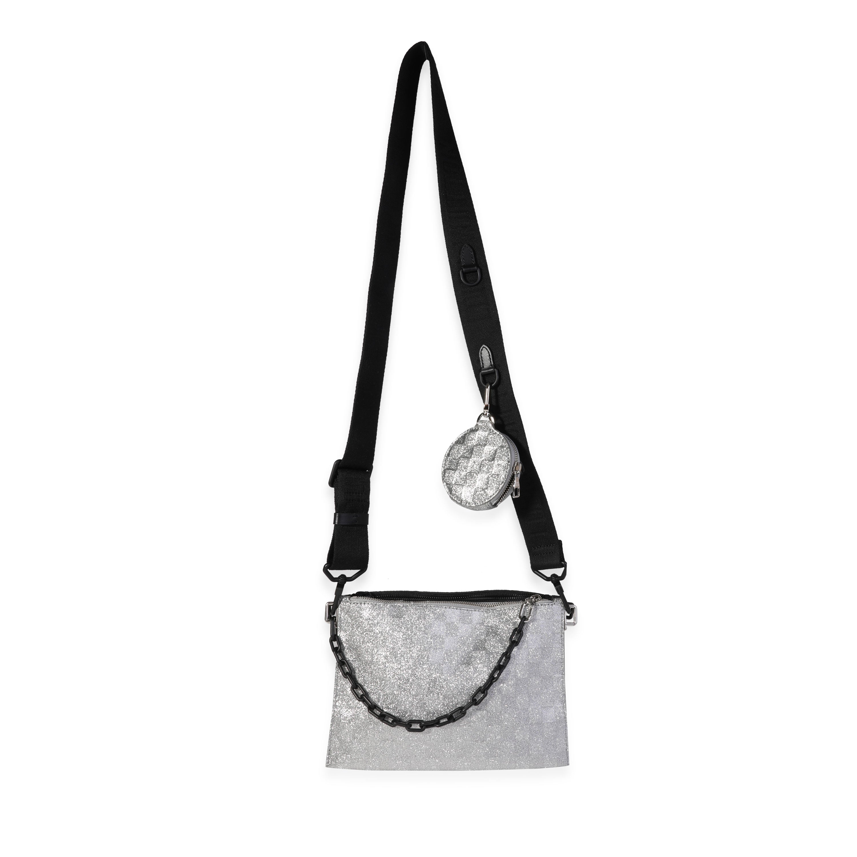 Louis Vuitton Louis Vuitton Silver Damier Glitter & Black Monogram Taurillon Sac In The Loop