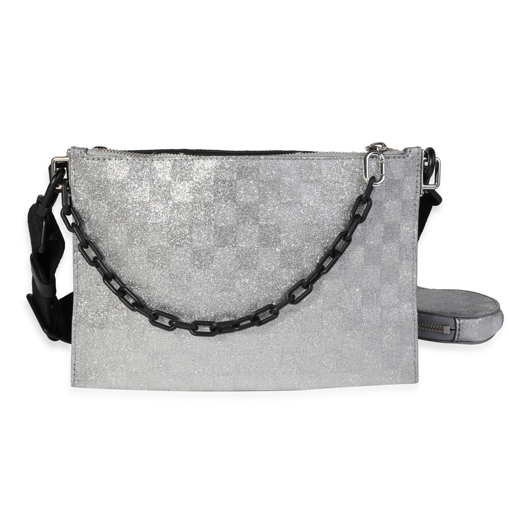 Louis Vuitton Louis Vuitton Silver Damier Glitter & Black Monogram Taurillon Sac In The Loop