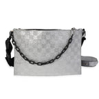 Louis Vuitton Louis Vuitton Silver Damier Glitter & Black Monogram Taurillon Sac In The Loop