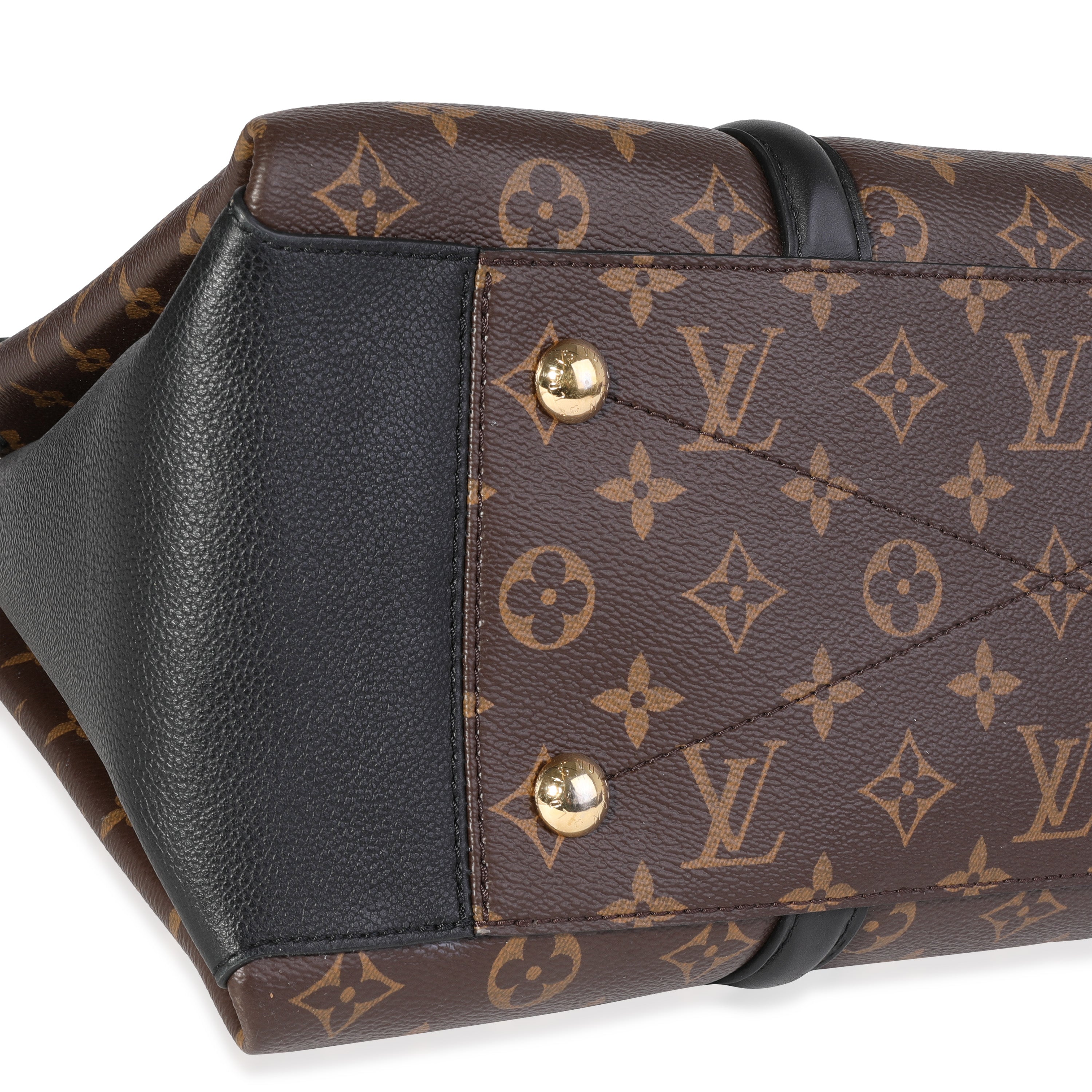 Louis Vuitton Louis Vuitton Monogram Canvas & Black Leather Soufflot MM