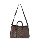 Louis Vuitton Louis Vuitton Monogram Canvas & Black Leather Soufflot MM